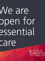 We are open for essential care