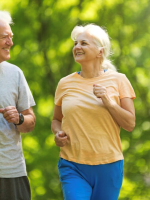 Older people exercising 